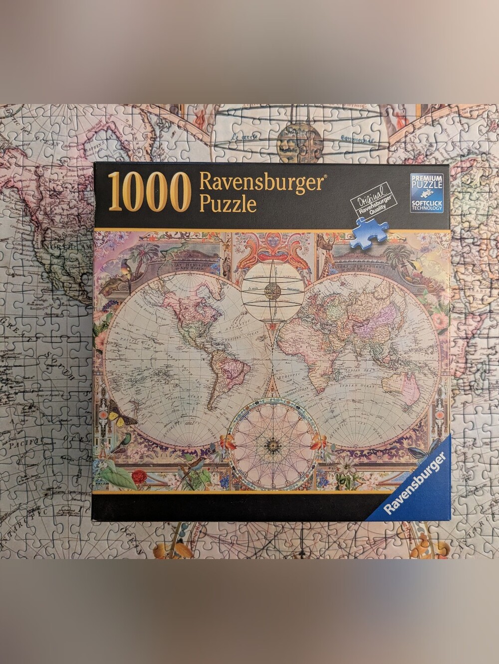 Ravensburger 1000 Piece Vintage World Map Puzzle